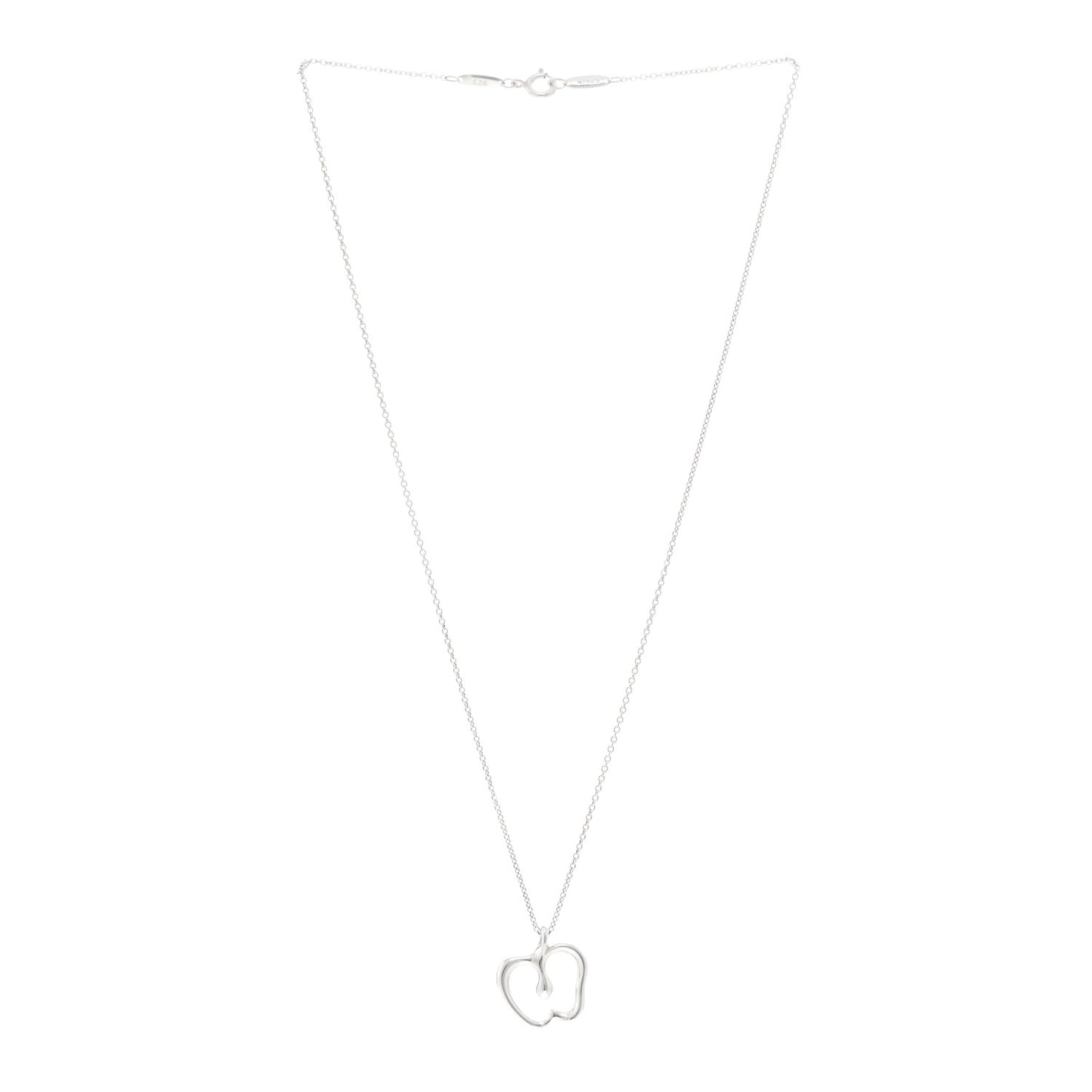 Sterling Silver Elsa Peretti Apple Pendant Necklace