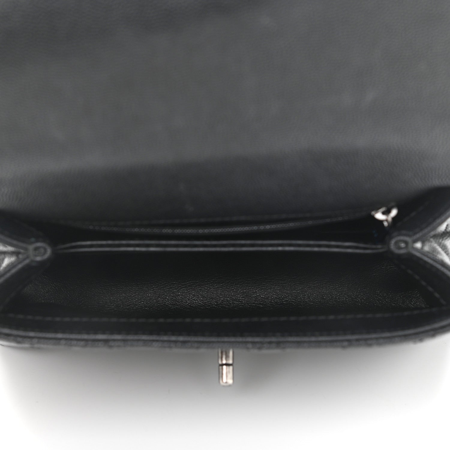 Chanel Caviar Lizard Embossed Quilted Mini Coco Handle Flap Black 5 of 12