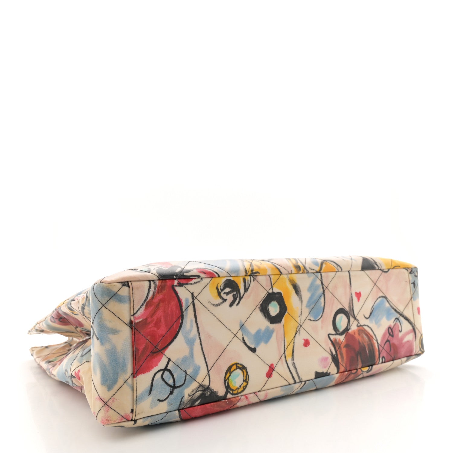 Chanel Coated Canvas XL Graffiti Tote Beige 4 of 13