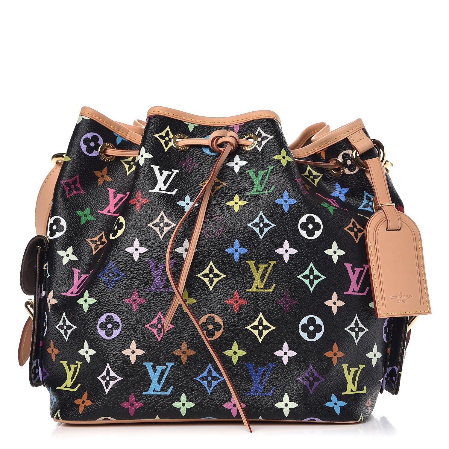 Louis Vuitton Monogram Multicolor Petit Noe Black 1 of 7
