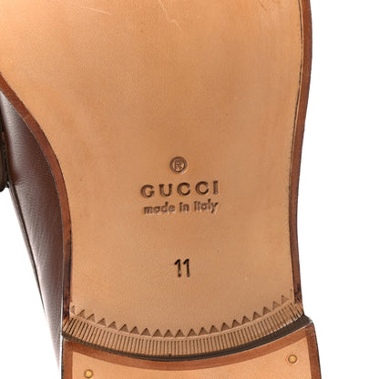 Gucci Goatskin Mens Horsebit Loafers 11 Brown Sugar 6 of 10