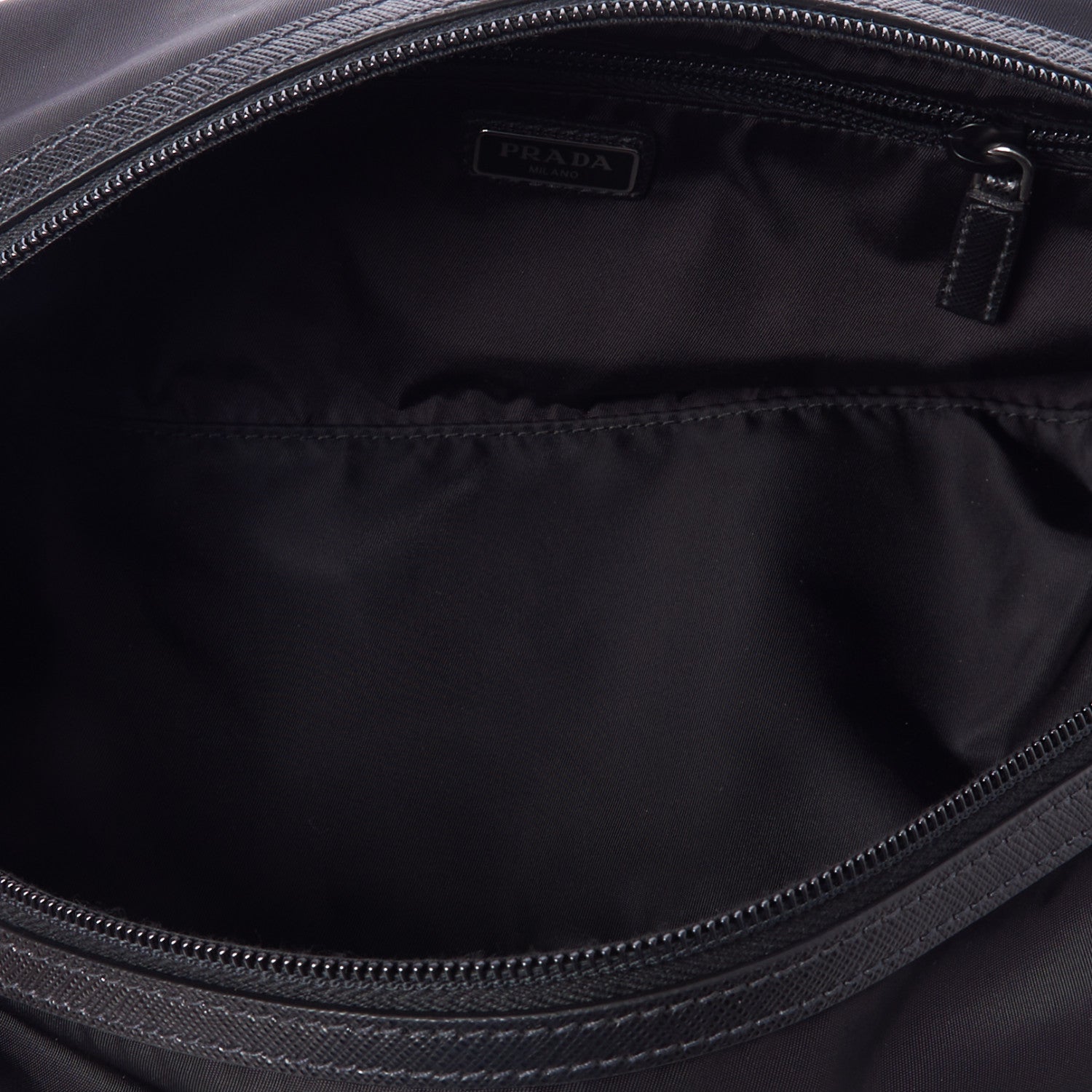 Prada Re-Nylon Saffiano Travel Pouch Black 6 of 8