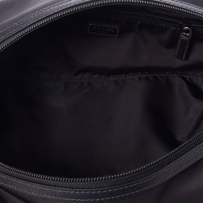 Prada Re-Nylon Saffiano Travel Pouch Black 6 of 8