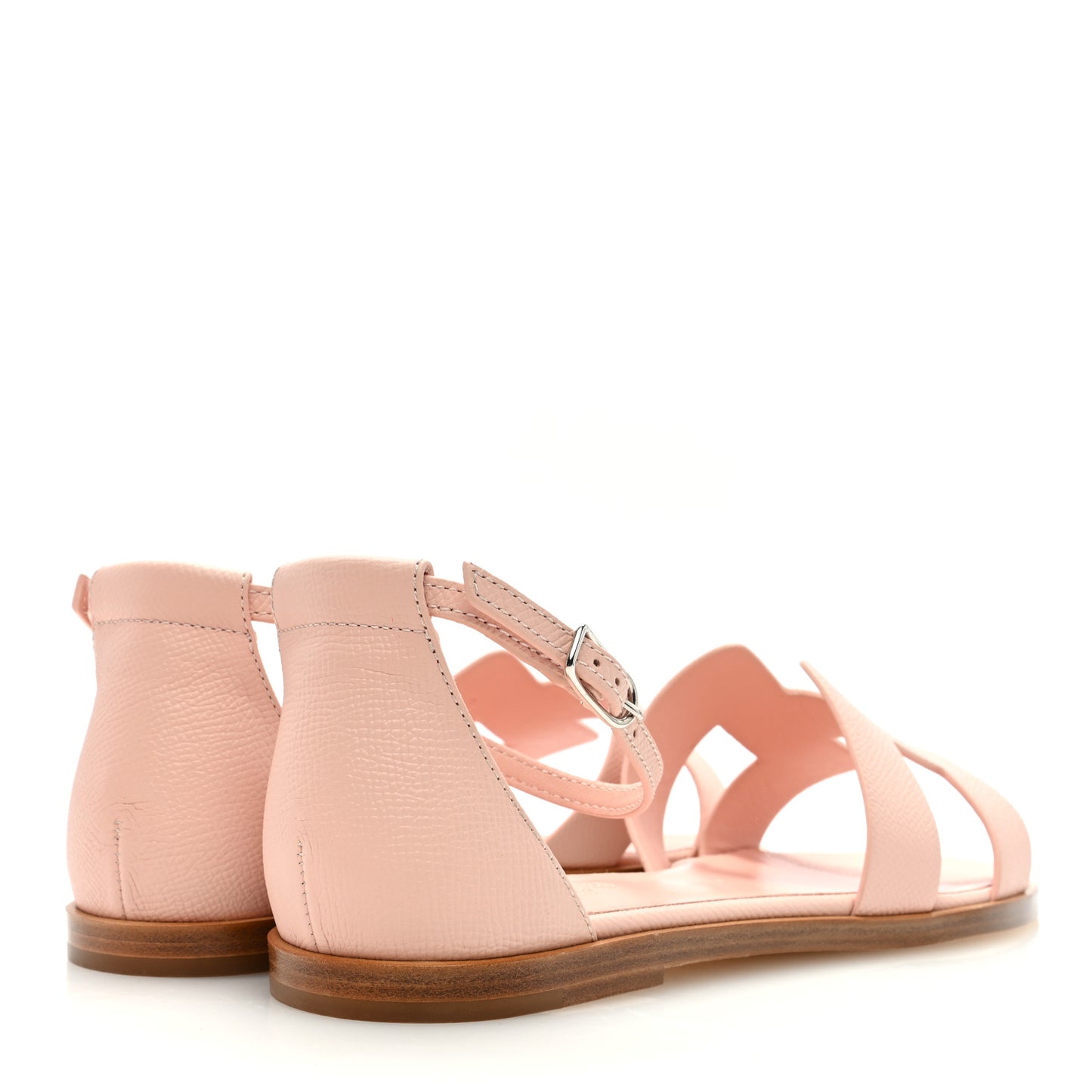 Epsom Santorini Sandals 39.5 Rose Porcelaine