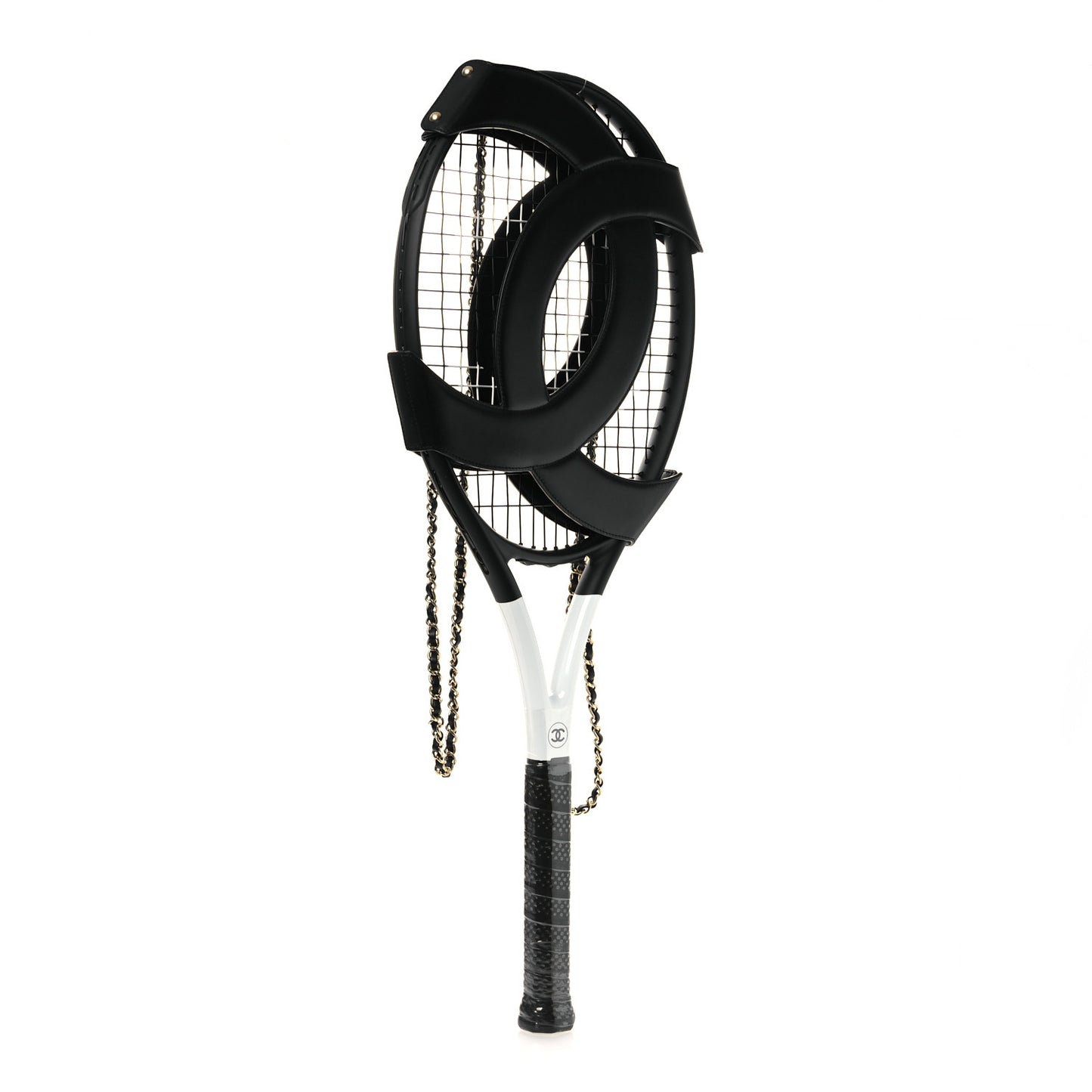 Tennis Racquet With Back Holster Black
