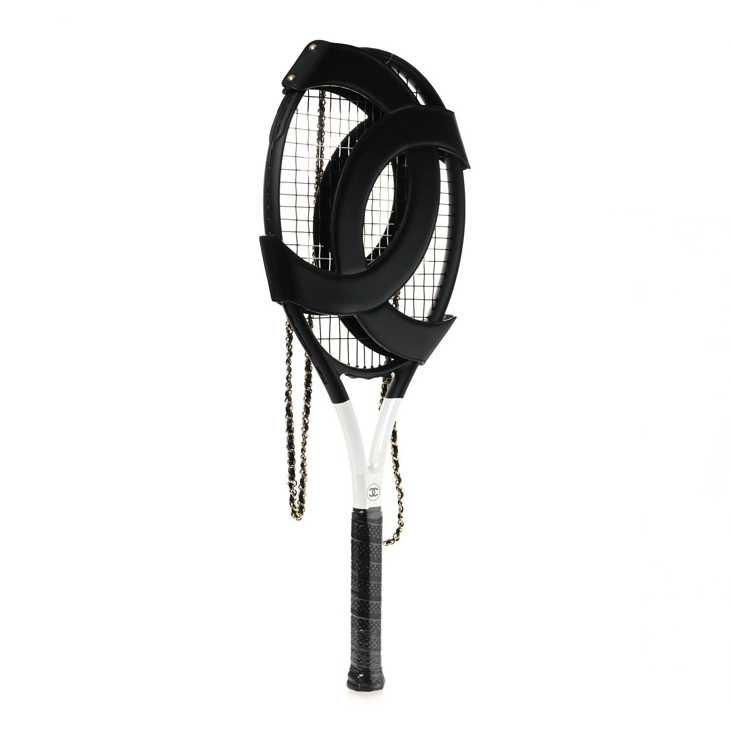 Chanel Tennis Racquet With Back Holster Black 3 of 9