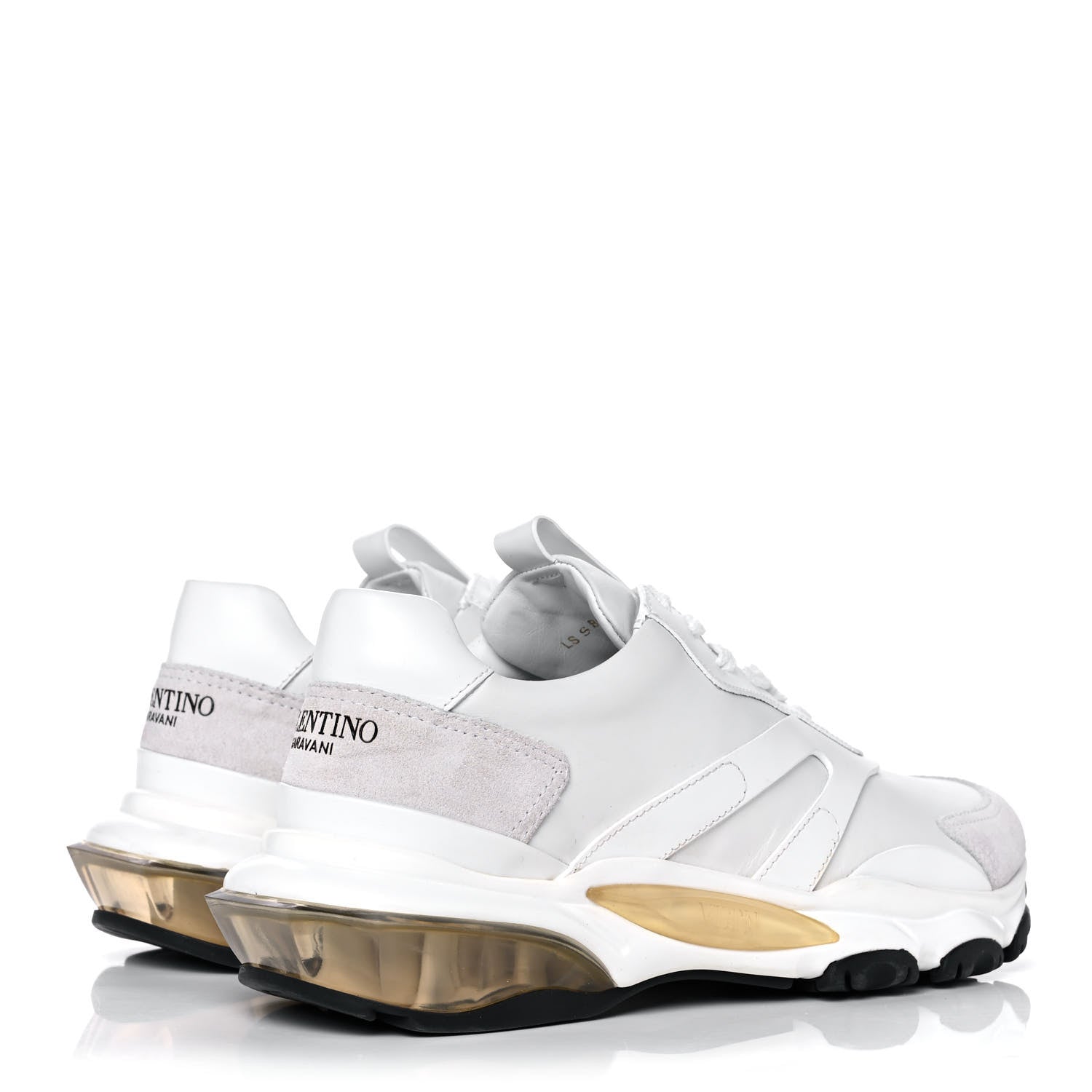 Valentino Garavani Calfskin Mens Bounce Sneakers 40 White 4 of 13
