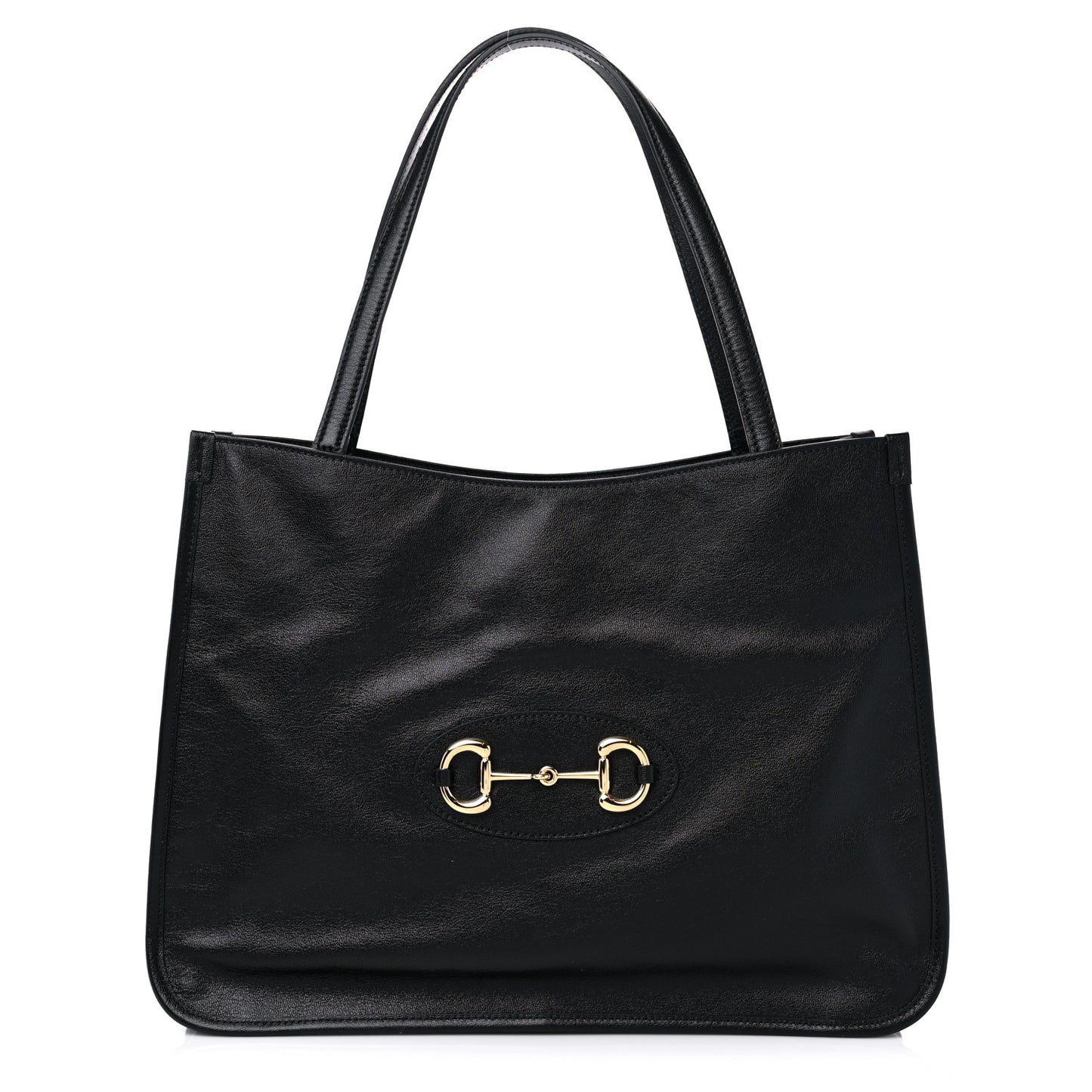 New Sakai Calfskin Lux Horsebit 1955 Tote Bag Black