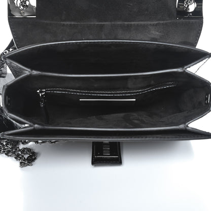 Valentino Garavani Craquele Calfskin B-Rockstud Flap Black 5 of 8