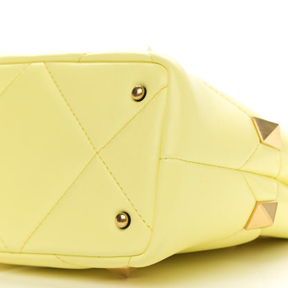 Valentino Garavani Nappa Small Roman Stud The Handle Bag Lime Sorbet 9 of 9