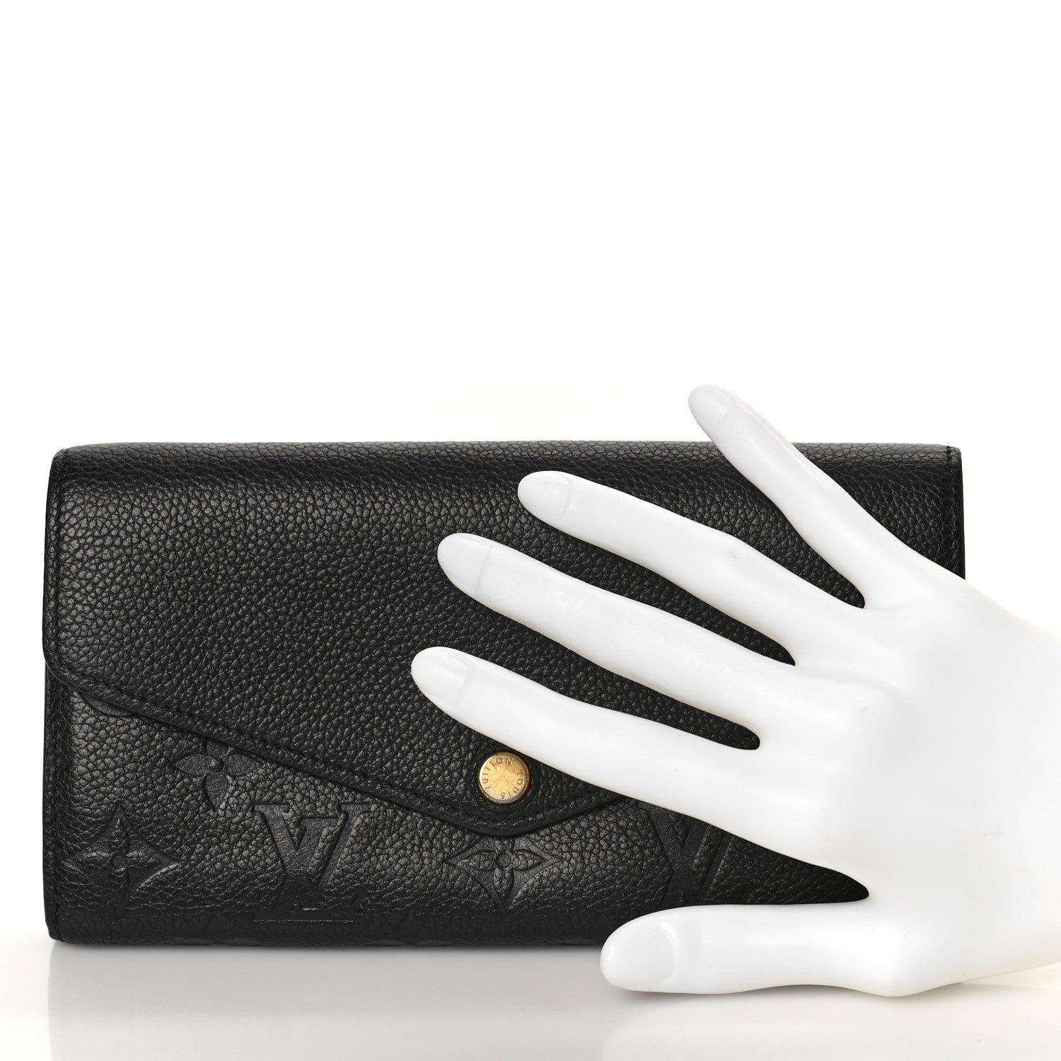 Louis Vuitton Empreinte Sarah Wallet NM Black 2 of 8