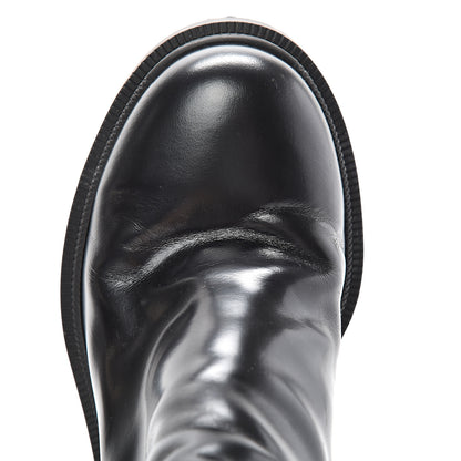 Gucci Calfskin Crystal GG Trip Chelsea Ankle Boots 37.5 Black 11 of 14