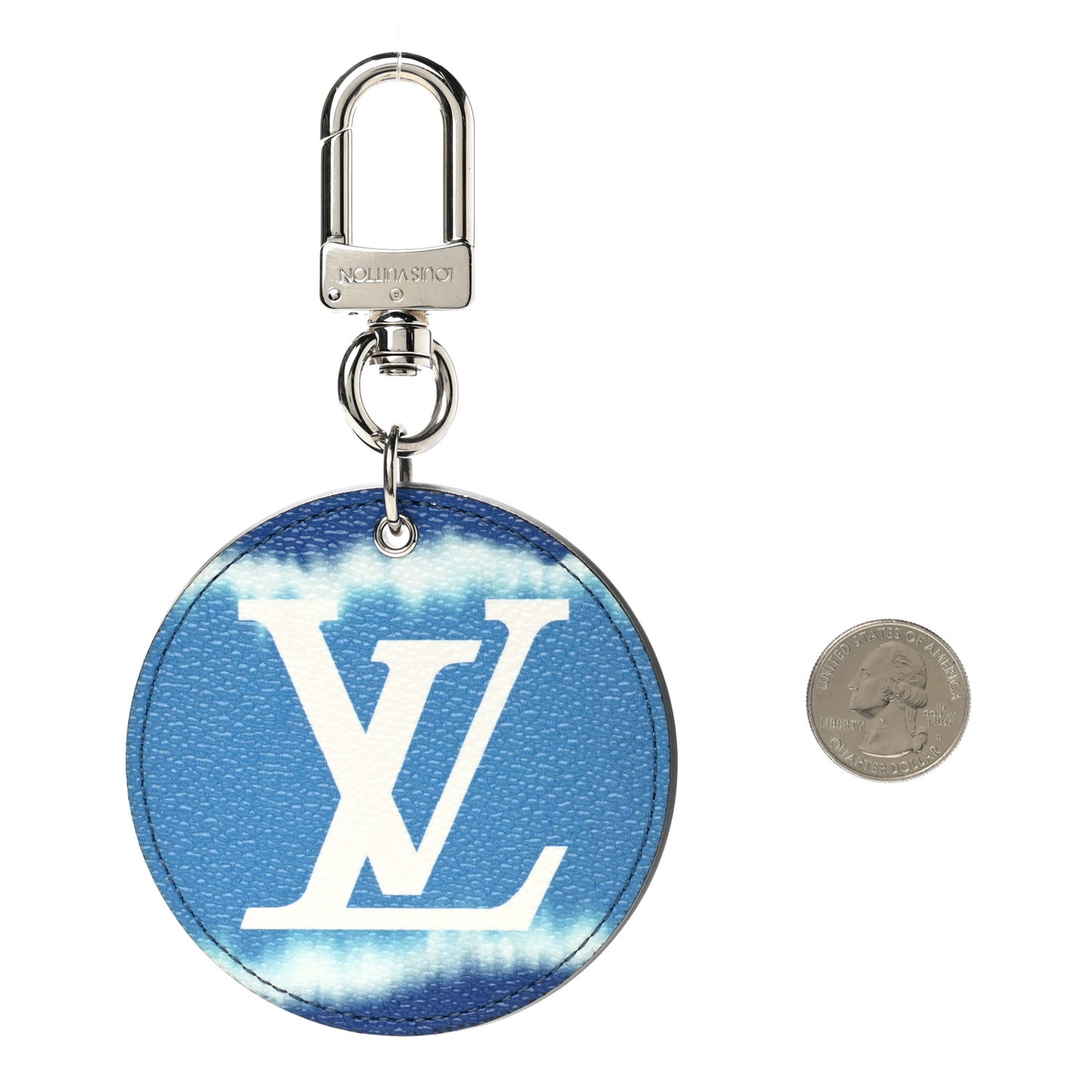 Monogram Escale Bag Charm Key Holder Blue