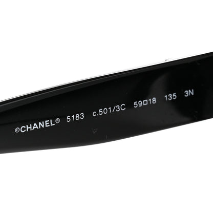 Chanel Acetate CC Sunglasses 5183 Black 5 of 10