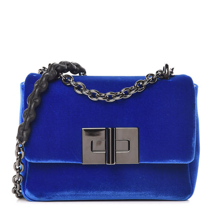 Tom Ford Velvet Large Natalia Chain Bag Imperial Blue 1 of 13