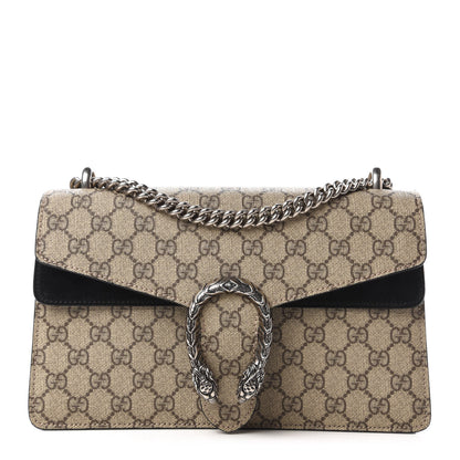 Gucci GG Supreme Monogram Small Dionysus Shoulder Bag Black 1 of 10