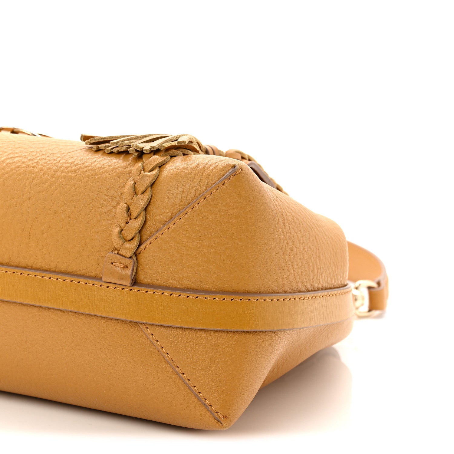 Chloe Grained Calfskin Medium Penelope Shoulder Bag Dusty Gold 10 of 10