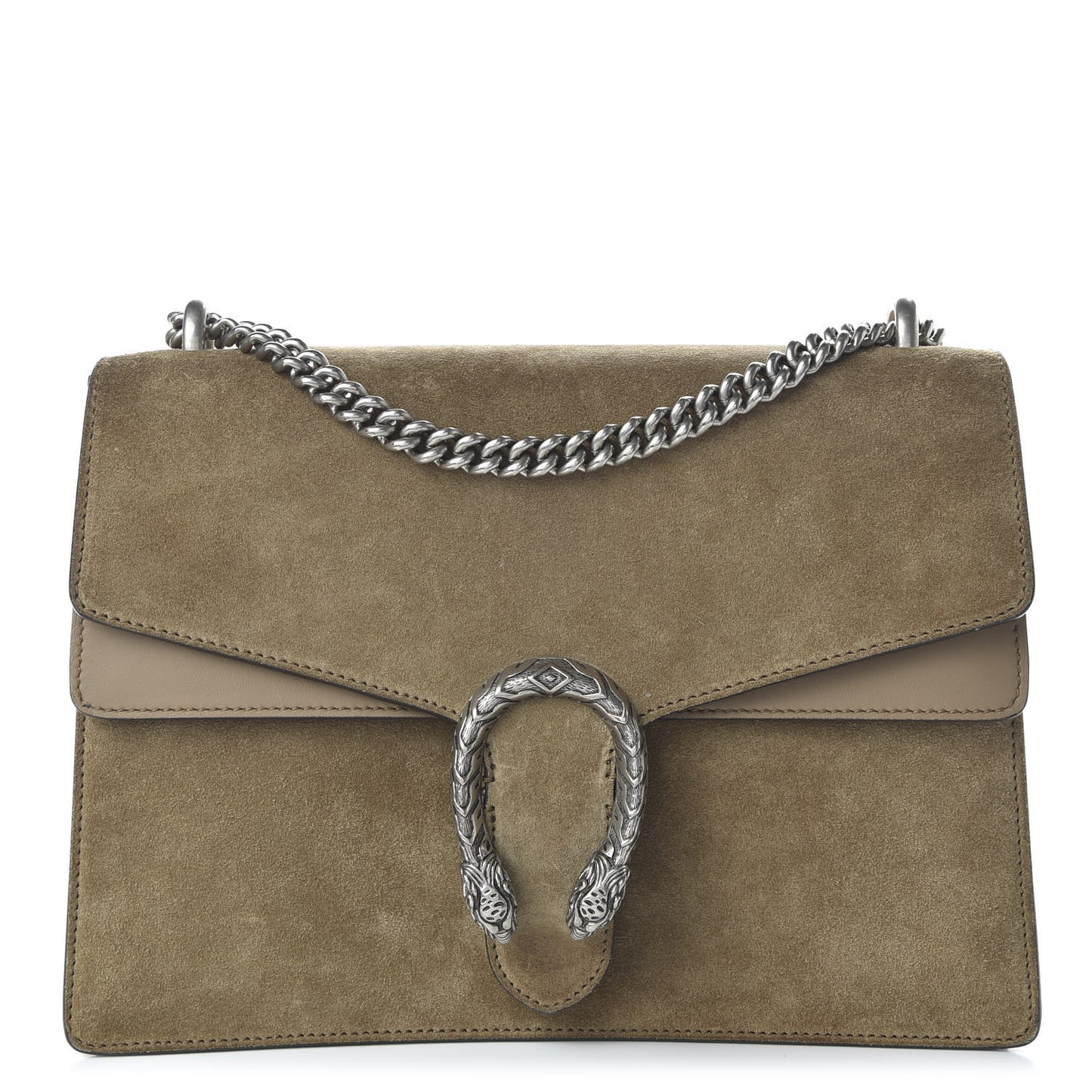 Suede Medium Dionysus Shoulder Bag Taupe