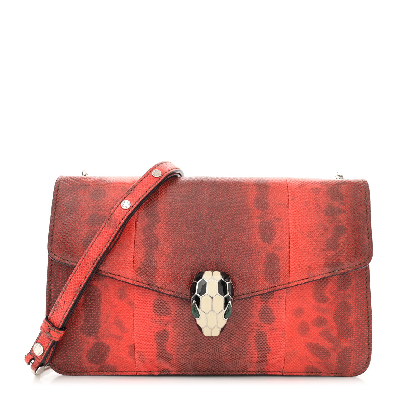 Bulgari Karung Serpenti Forever Small Shoulder Bag Red 1 of 11