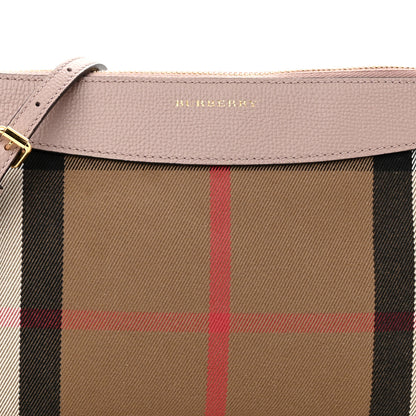 Burberry House Check Derby Peyton Crossbody Clutch Bag Pale Orchid 6 of 8