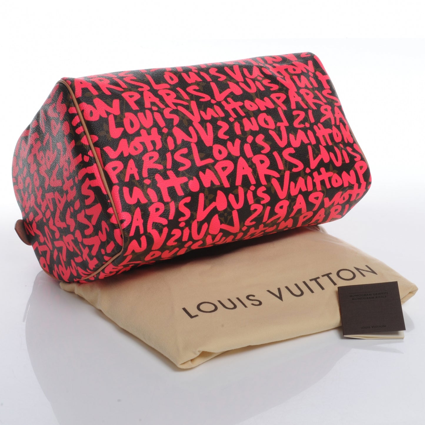 Monogram Graffiti Speedy 30 Fuchsia