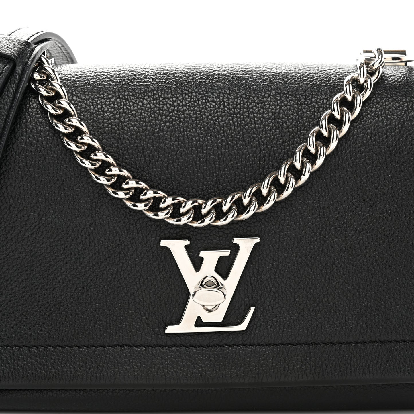 Calfskin Lockme II Chain Bag BB Black