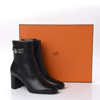 Hermes Calfskin Saint Germain Ankle Boots 37 Black 10 of 10