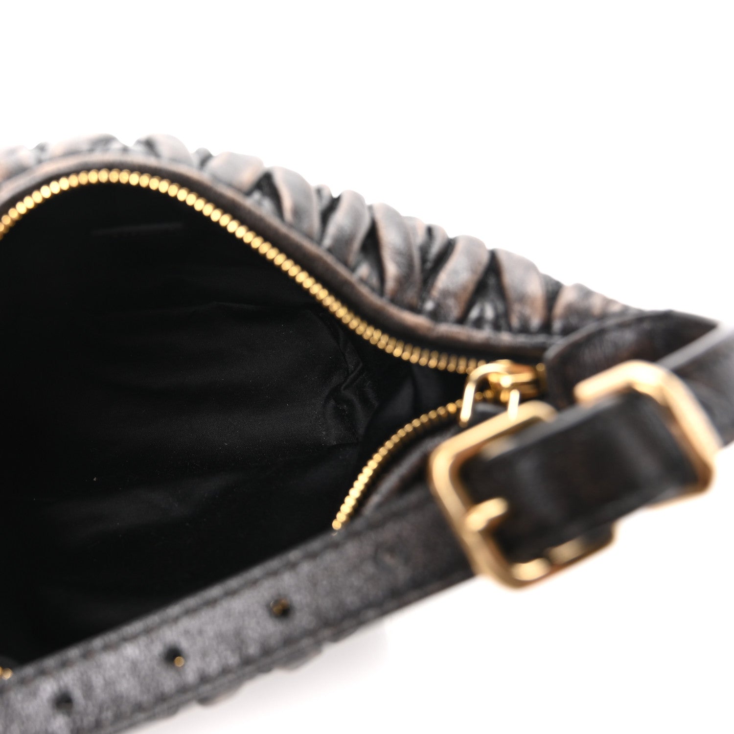 Miu Miu Nappa Matelasse Pouch Sabbia Caffe 5 of 9