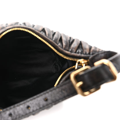 Miu Miu Nappa Matelasse Pouch Sabbia Caffe 5 of 9