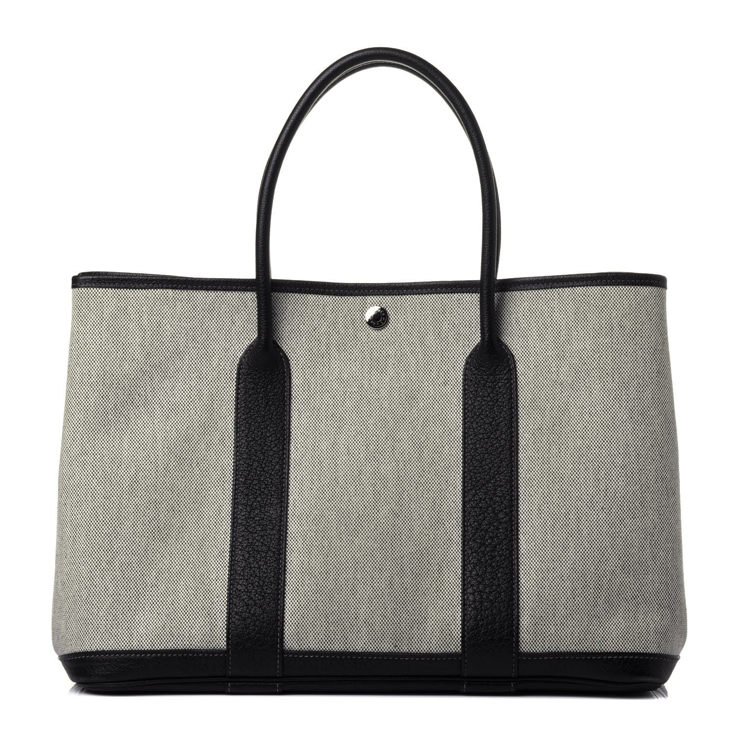 Hermes Buffle Skipper Toile Garden Party 36 MM Tote Black 1 of 9