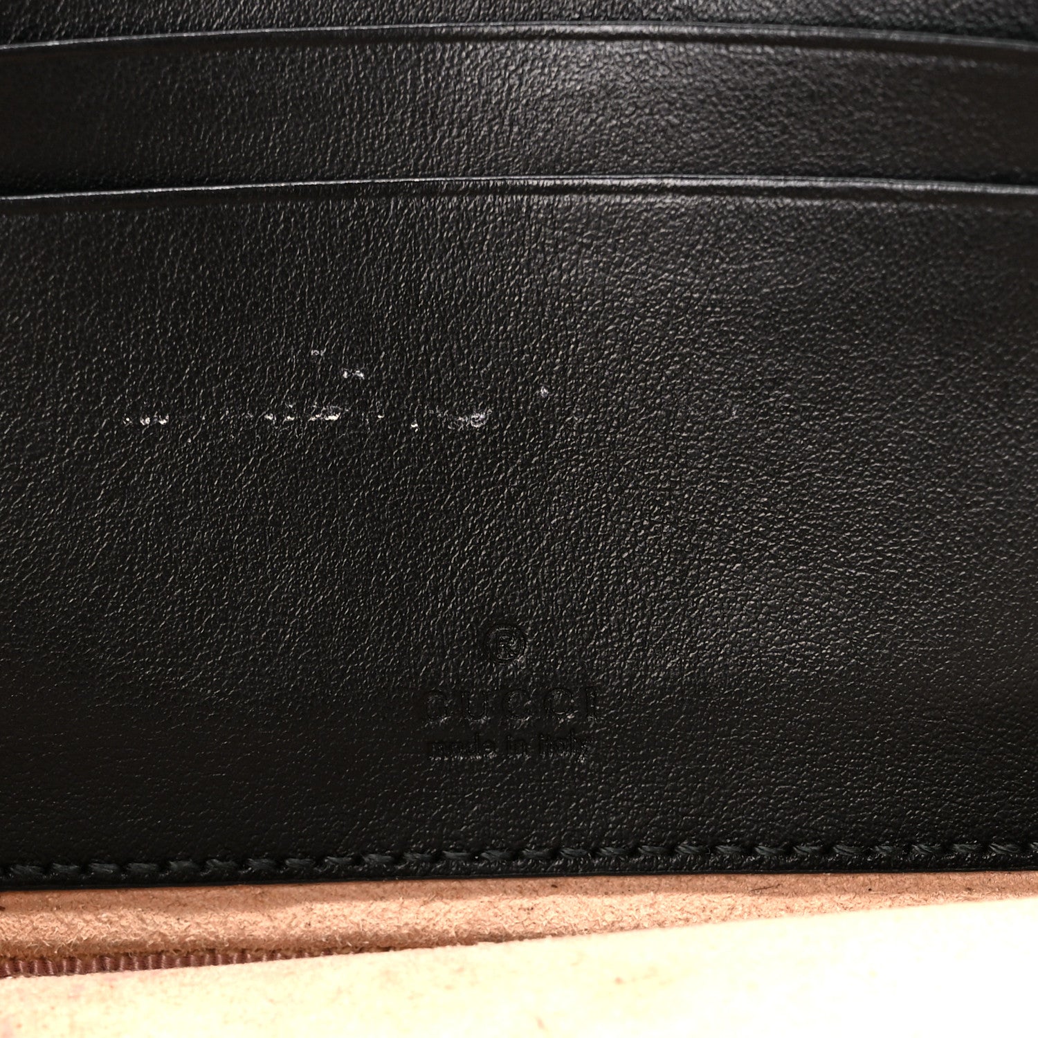 Gucci Calfskin Matelasse Mini GG Marmont Chain Crossbody Bag Black 8 of 11