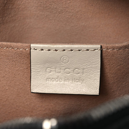 Gucci Vintage Effect Calfskin Matelasse Diagonal Small Torchon GG Marmont Chain Shoulder Bag Blue Agata Mystic White 6 of 10