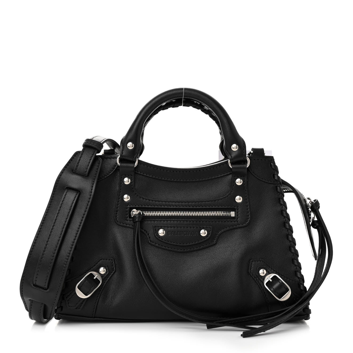 Balenciaga Smooth Calfskin Silver Hardware XS Neo Classic City Black 1 of 10