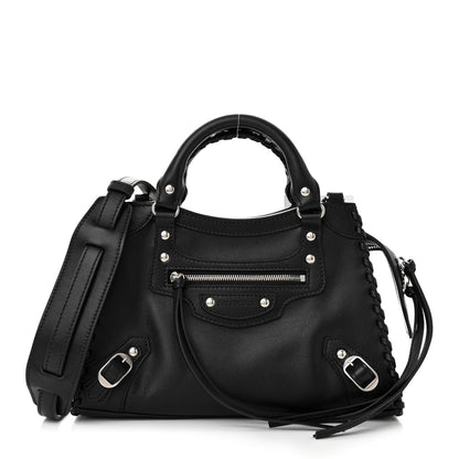 Balenciaga Smooth Calfskin Silver Hardware XS Neo Classic City Black 1 of 10