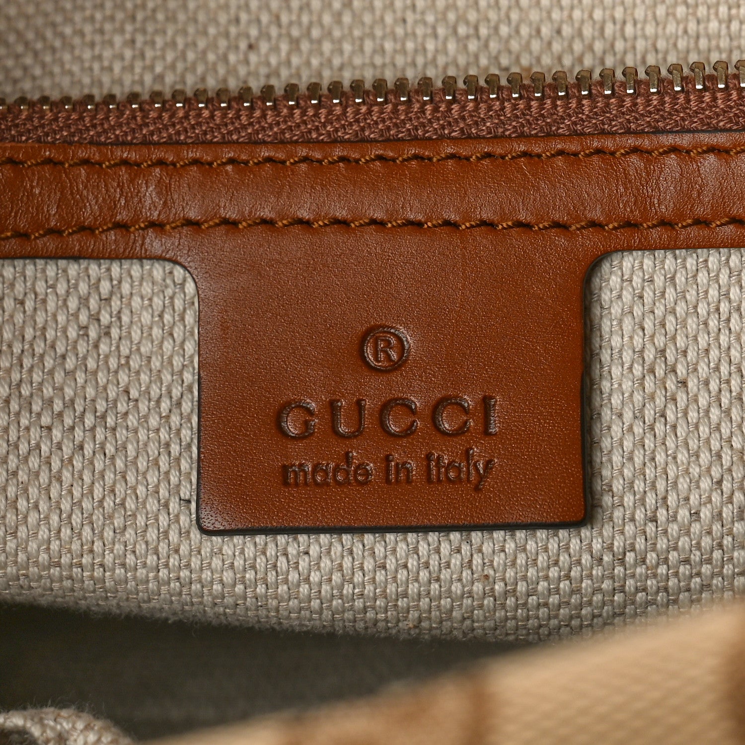 Gucci Monogram Small Brick Lane Boston Light Brown 6 of 10