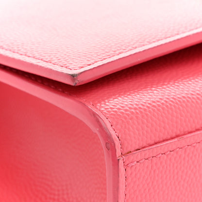 Saint Laurent Grain De Poudre Small Monogram Kate Satchel Bubblegum 13 of 14