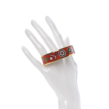 Hermes Enamel Printed Wide Tohu Bohu Bracelet 65 2 of 6