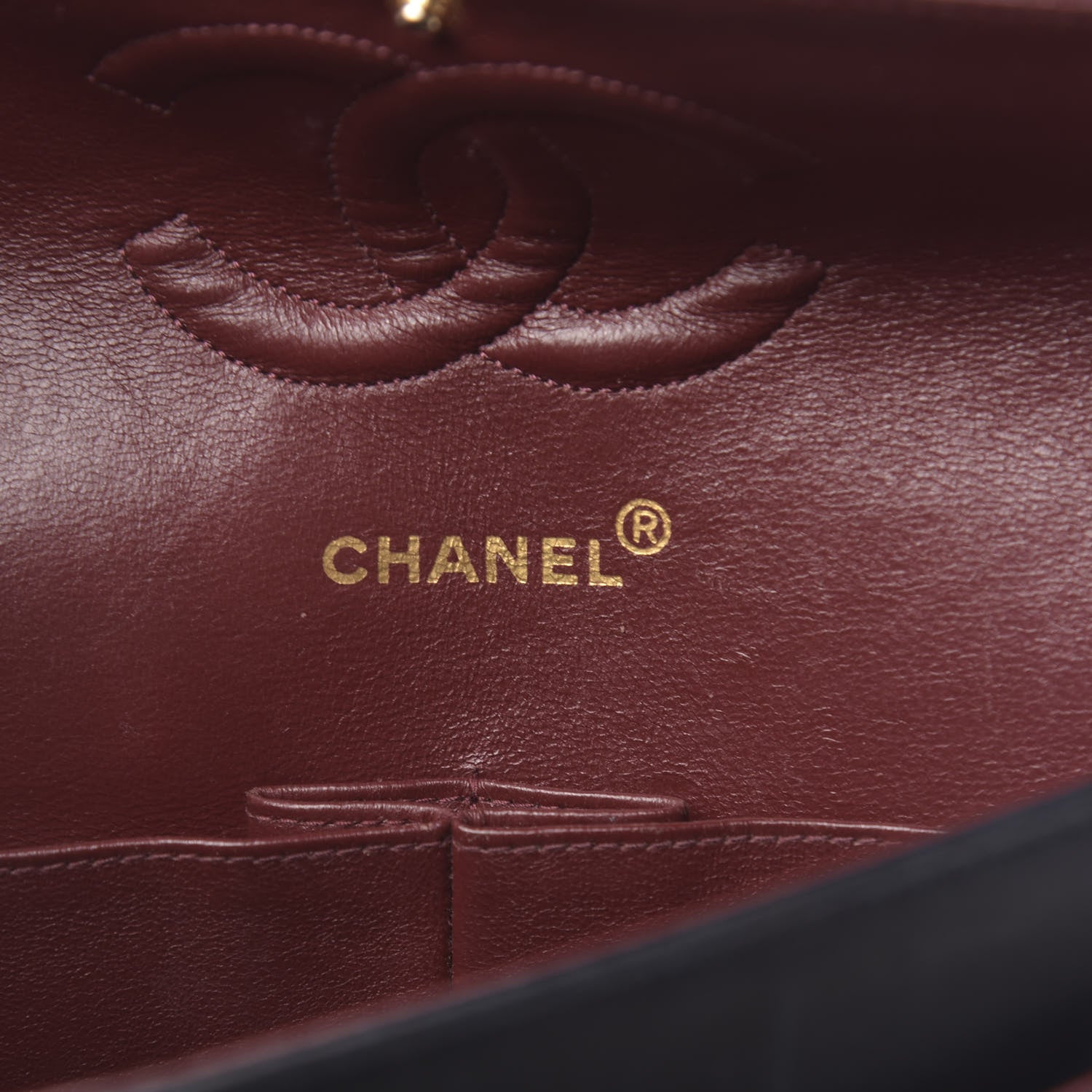 Chanel Lambskin Quilted Medium Double Flap Navy 6 of 28