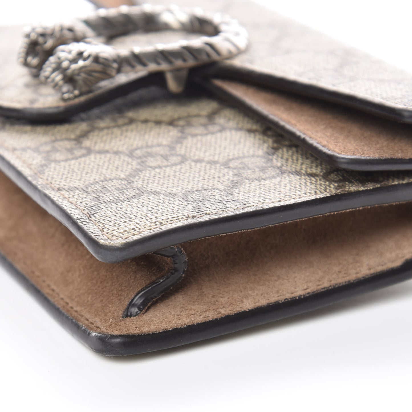 GG Supreme Monogram Super Mini Dionysus Shoulder Bag Taupe