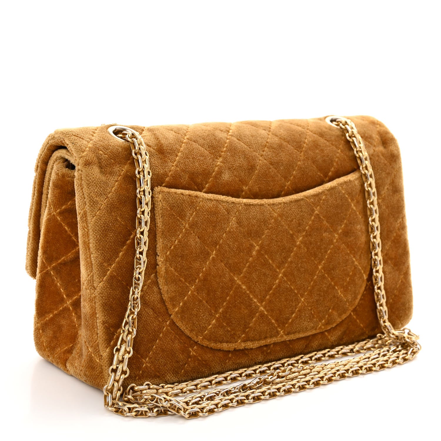 Chanel Velvet Quilted 2.55 Reissue 225 Flap Gold 3 of 12