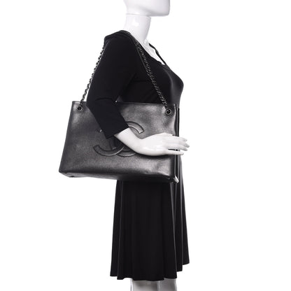 Chanel Iridescent Calfskin CC East West Shopping Tote Grey 2 of 11
