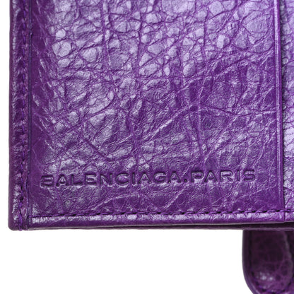 Balenciaga Agneau Giant 12 Gold Hardware Card Case Ultraviolet 6 of 8