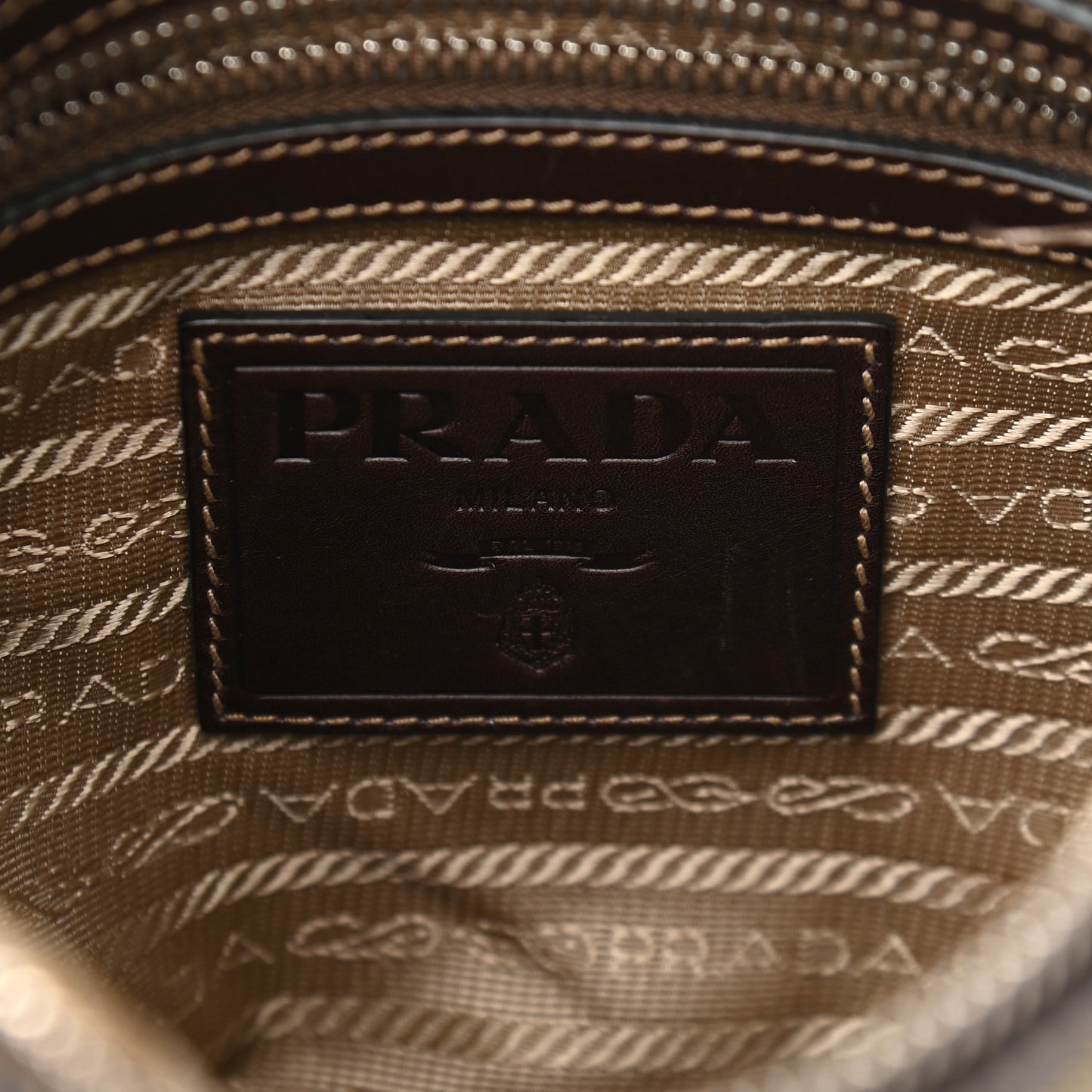 Jacquard Logo Small Flat Messenger Bag Corda Bruciato