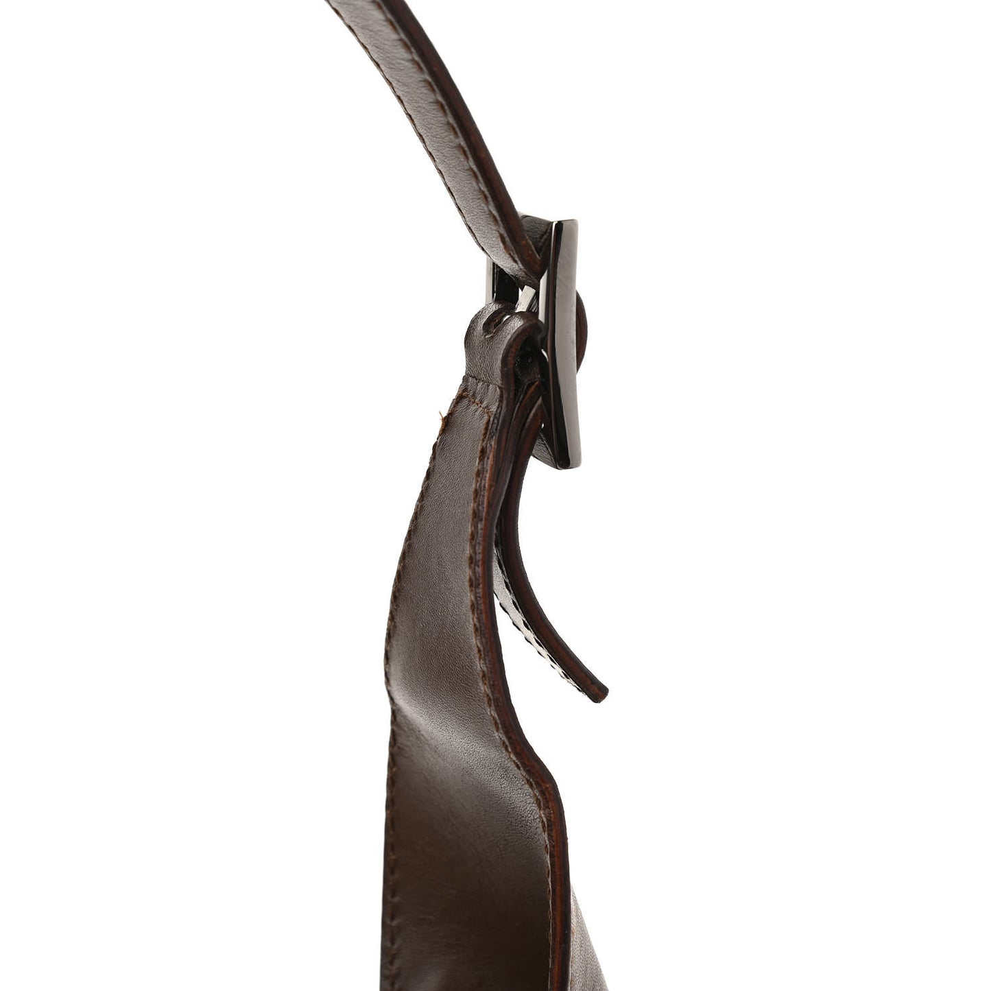Monogram Lobster Clasp Jackie O Hobo Brown