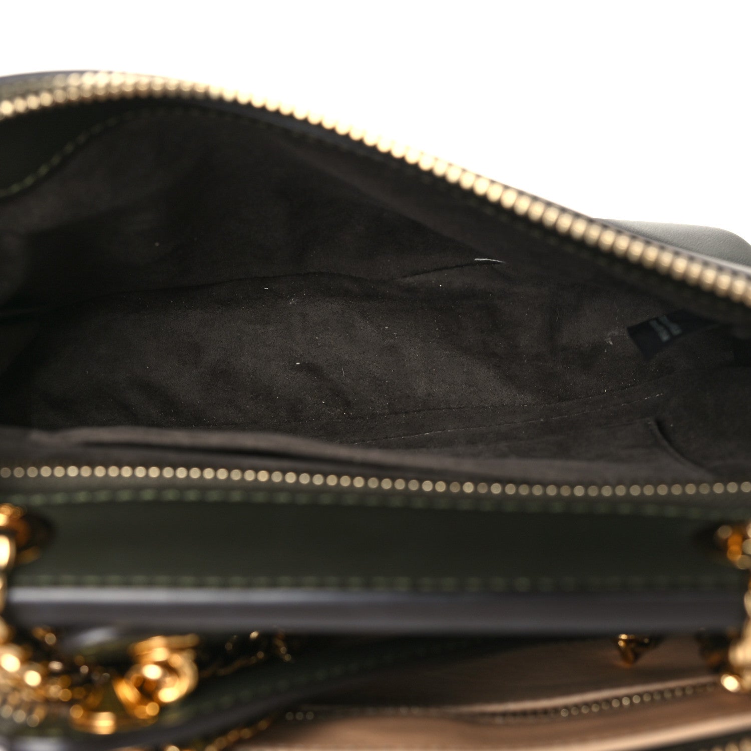 Fendi Vitello Baltico Nappa Flowerland Studded Small Dotcom Click Chain Satchel Verde Prato Multicolor 6 of 11