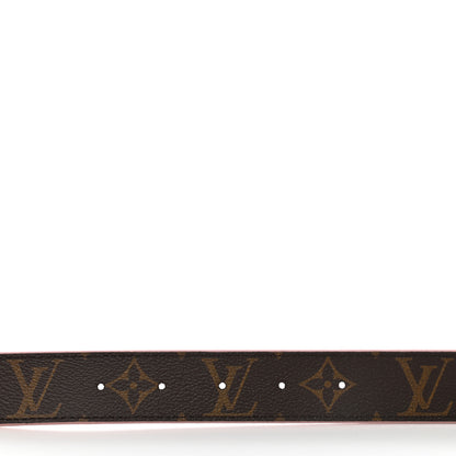 Louis Vuitton Calfskin Monogram 30mm LV Initiales Reversible Belt 90 36 Rose Poudre 3 of 7