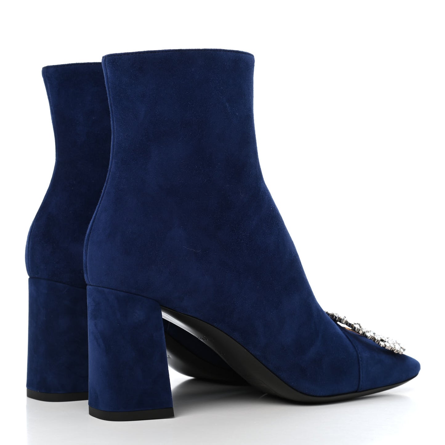 Suede Madeleine Ankle Boots 38 Marine