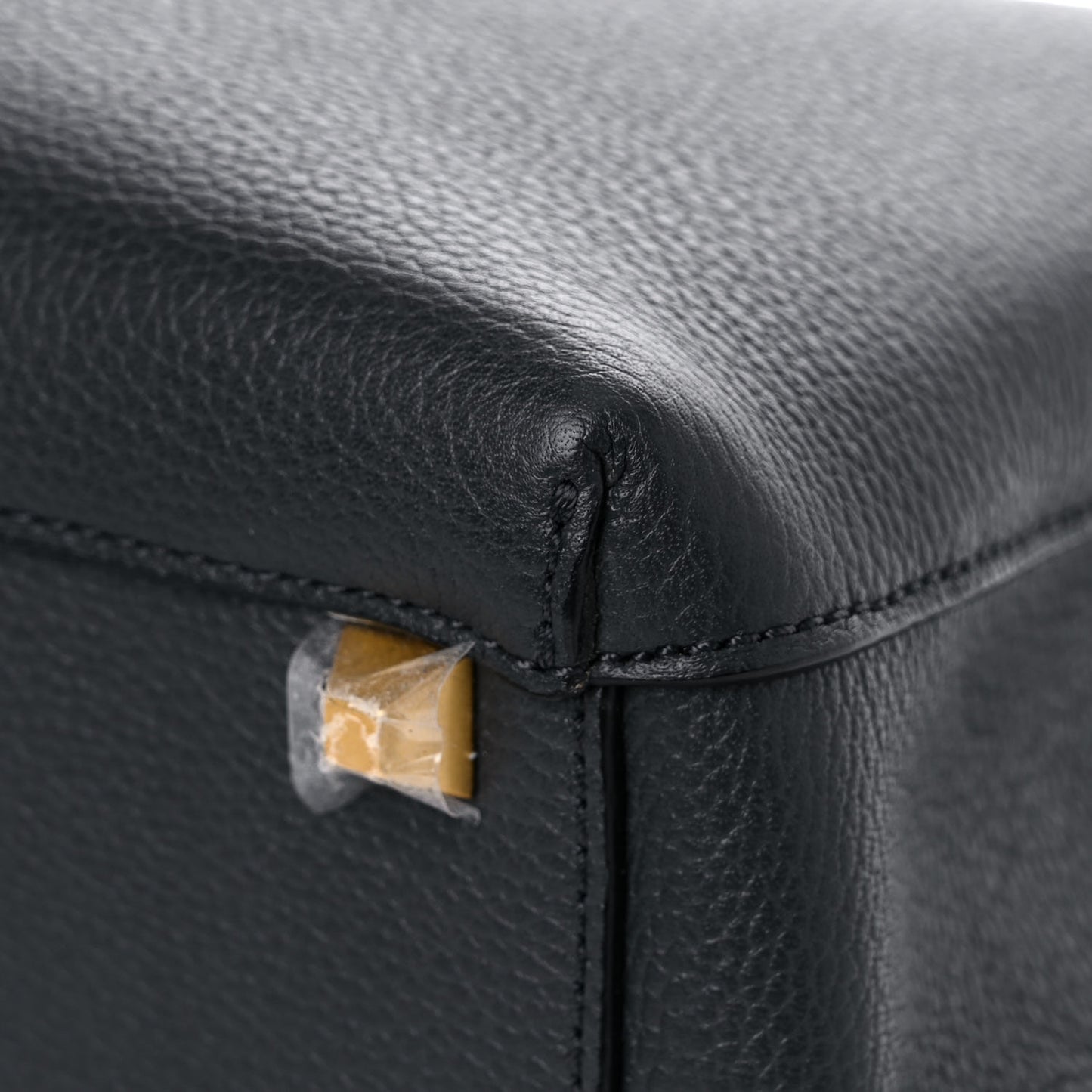 Grained Calfskin Medium Milla Tote Phantom Grey