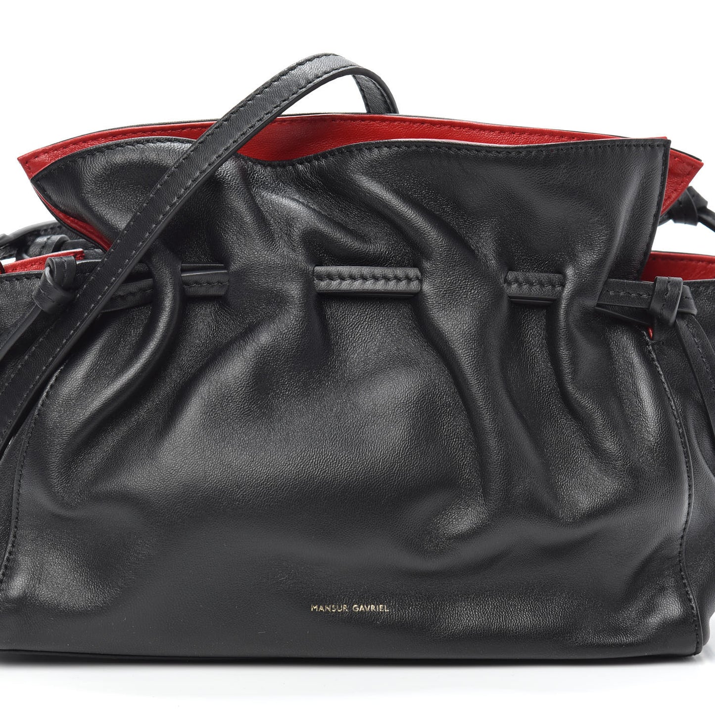 Lambskin Mini Protea Bag Black Flamma