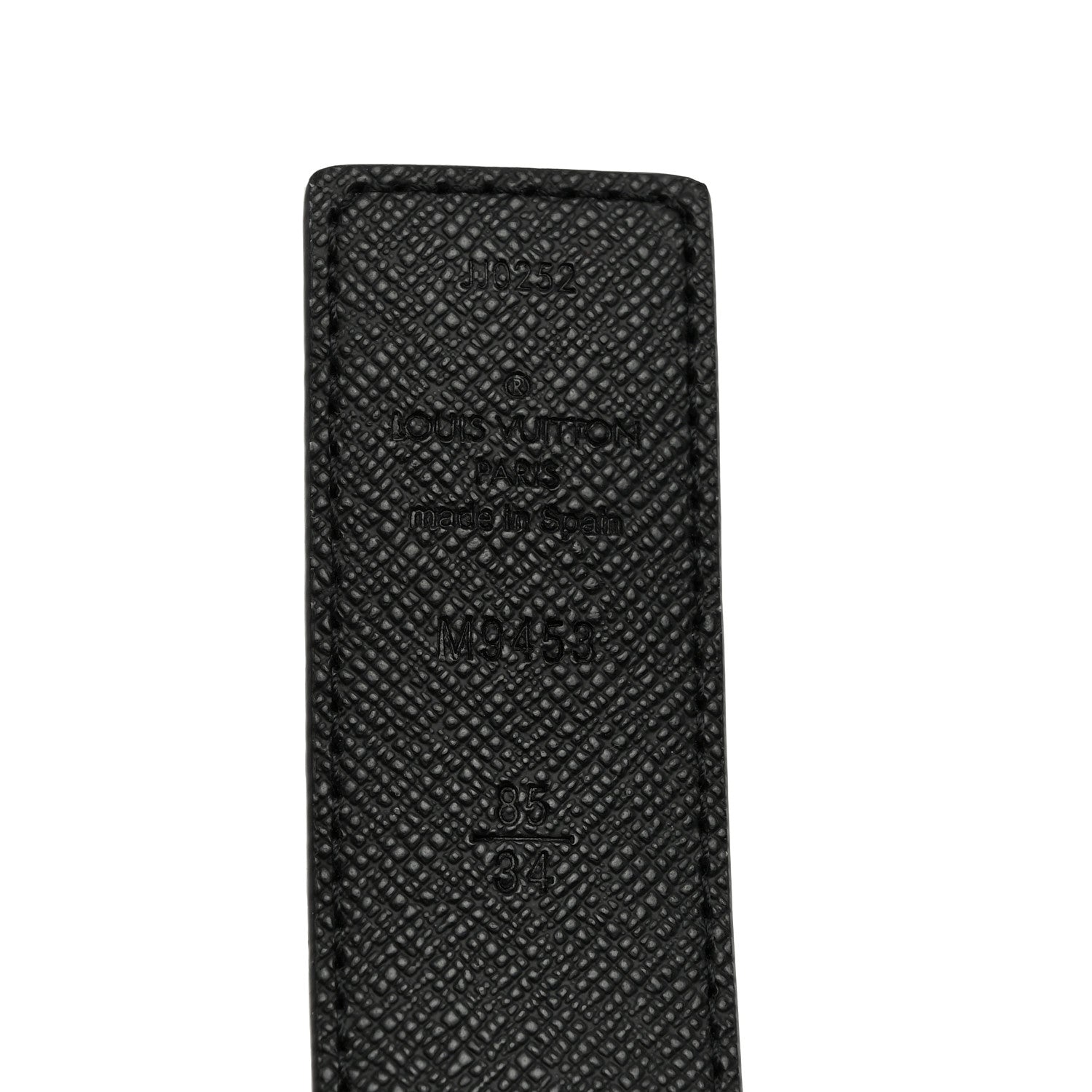 Louis Vuitton Calfskin Monogram 30mm LV Initiales Reversible Belt 85 34 Black 4 of 7